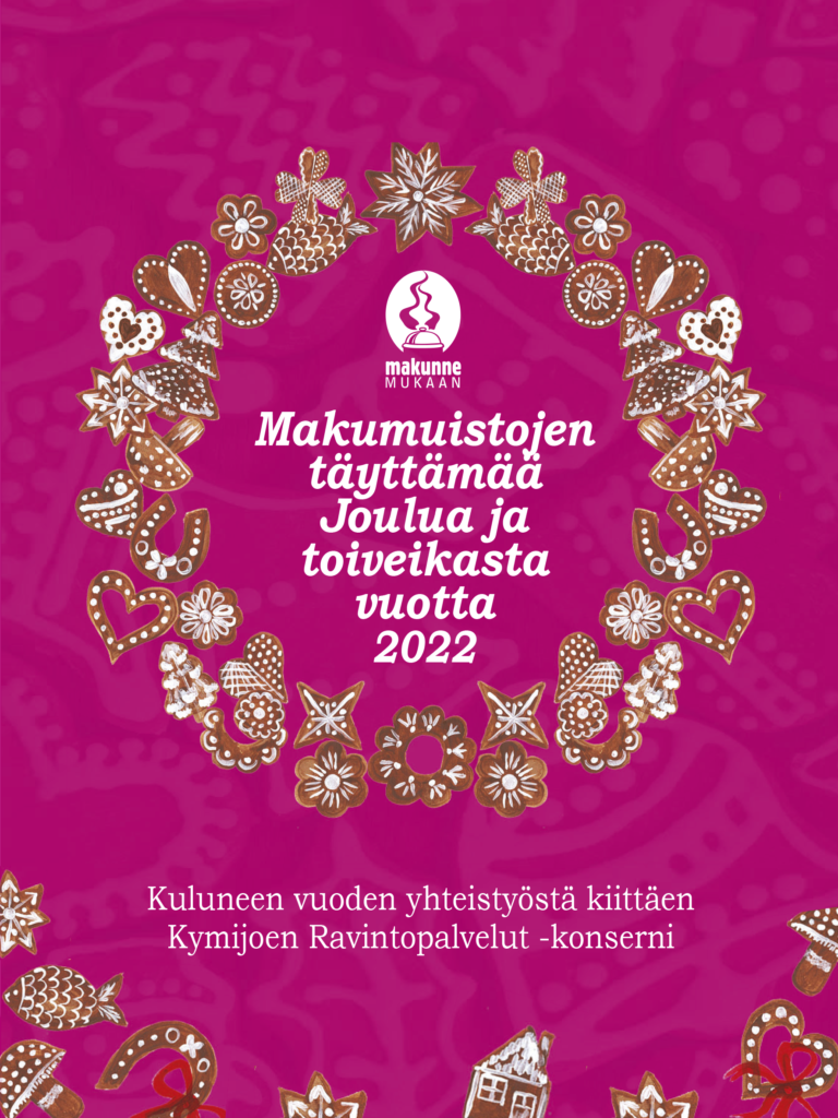 Hyvän joulun toivotus joulutervehdys.
