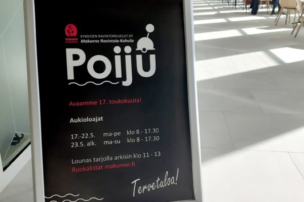 Makunne Ravintola-Kahvila Poiju avautuu Ratamokeskuksessa tiistaina 17.5.2022 -artikkelikuva