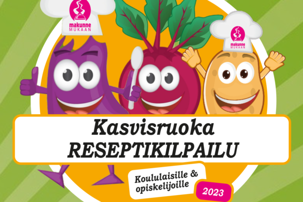 Kasvisruokareseptikilpailussa 2023 palkittiin Kotkan lyseon oppilaiden suunnittelema seitankastike ja täysjyväohra -artikkelikuva