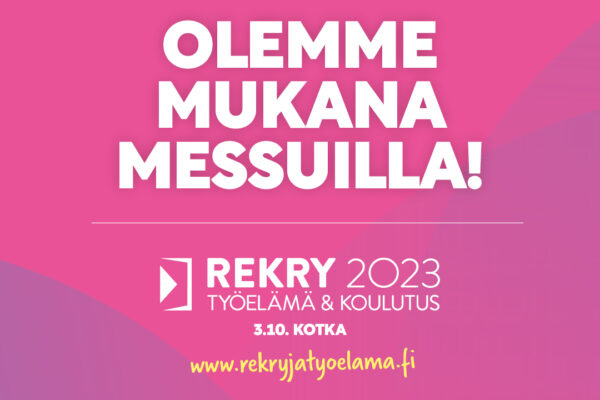 Nähdään Rekry messuilla Kotkan Satama Areenalla 3.10.2023 klo 10-17 -artikkelikuva